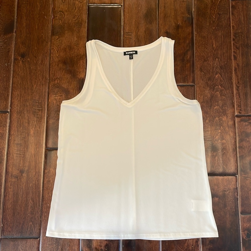 Express White Tank Top